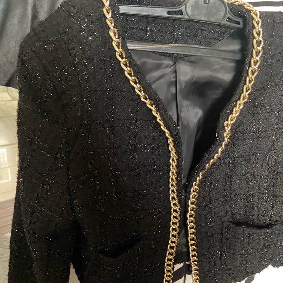 Blazer black and gold size M - Picture 1 of 3